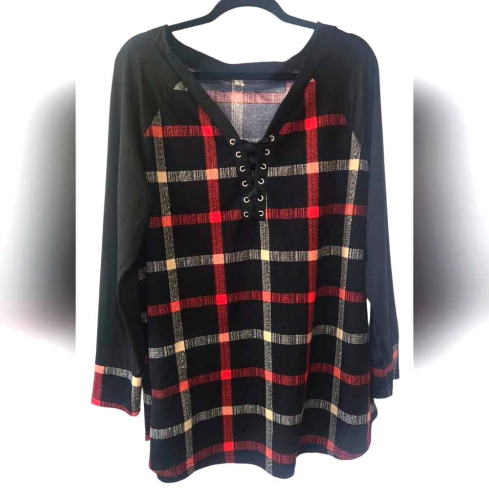 Rose Gal plaid shirt